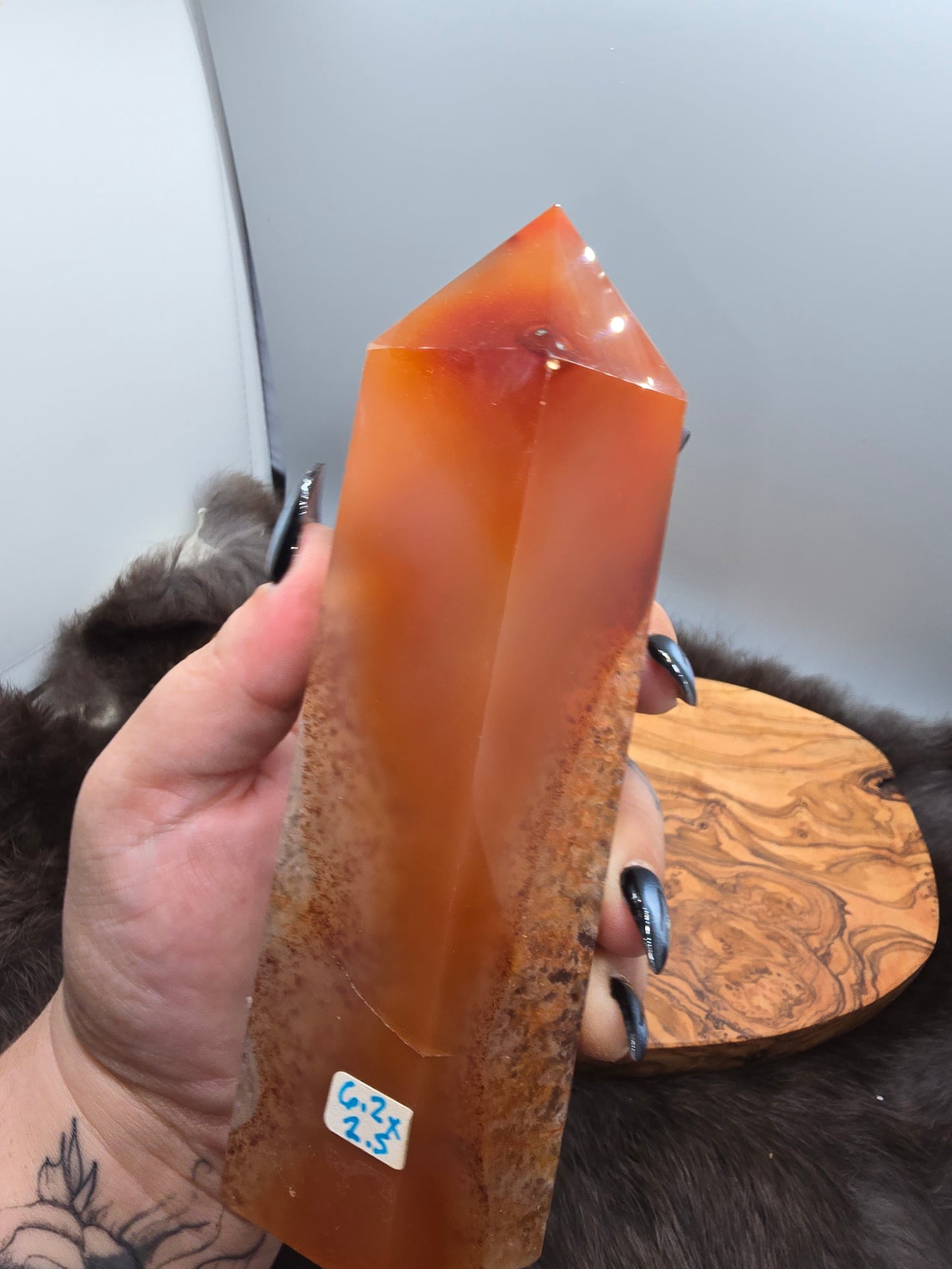 Carnelian quartz
